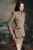 Imperial Metallic Multicolor Tweed Mini Skirt for women, from HOBB, The Viet Concept 