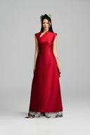 Cat Asymmetric Bamboo Taffeta Ao Dai  for women, from KEIRA TONG, The Viet Concept