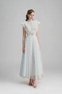 White Elowen Maxi Dress for women, from Calista, The Viet Concept 