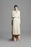 Cline Wrap Side Pocket Polyester Calf Length Trench Coat for women, from Maison Des Copains, The Viet Concept