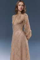 Jadeline Lace Silk Maxi Dress for women, from JOSEPHINE, The Viet Concept 