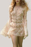 Florentine V-neck Smocking Mini Dress for women, from La Vierge, The Viet Concept 