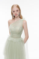 JOSÉPHINE • Blair Tulle Sculpted Floor-Length Gown