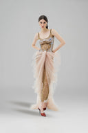 LA VIERGE • Jardín Tiered Lace & Tulle Maxi Gown