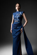GVLUX • Nocturne Atelier Sculpted Denim Gown