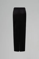 Celestine Noir Crystal-Embellished Low-Waist Silk Taffeta Column Skirt for women, from IHF STUDIO, The Viet Concept 