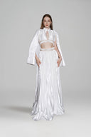 Audrey Draped Silk Crystal Evening Dress for women, from DANG PHONG DESIGNER, The Viet Concept