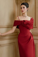 Red Elara Maxi Dress for women, from CALISTA, The Viet Concept 