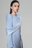 Topzen Sheath Square Shoulder Cotton Silk Midi Dress for women, from White Plan, Teh Viet Concept 