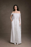 KEIRA TONG • Fringe Lace Off-Shoulder Corset Top