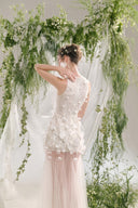 Flarin Mermaid Flower Applique Lace Floor Length Dress for women, from ARTI APPAREL, The Viet Concept 