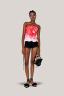Hellebore Strapless Floral Taffeta Top for women, from DAS LA VIE, The Viet Concept 