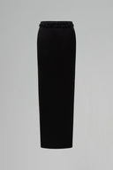 Celestine Noir Crystal-Embellished Low-Waist Silk Taffeta Column Skirt for women, from IHF STUDIO, The Viet Concept 