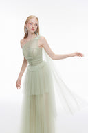 JOSÉPHINE • Blair Tulle Sculpted Floor-Length Gown