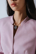 HOBB • Tailored Mandarin Collar Suit Jacket