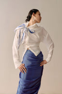 LECIA • Étoile Asymmetric Floral Cotton Twill Shirt