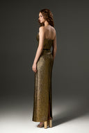  Gilded Lotus Bustier Midi Dress for women, from IHF STUDIO, The Viet Concept