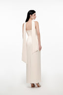 JOSÉPHINE • Collin Ivory Ruffle Column Gown