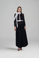 Alva Crystal-Shoulder Satin Three-Piece Gown Set for women, from DANG PHONG DESIGNER, The Viet Concept