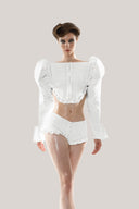 White Suo Top for women, from Huelley Rose, The Viet Concept 