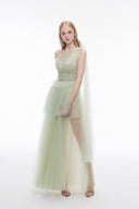 JOSÉPHINE • Blair Tulle Sculpted Floor-Length Gown
