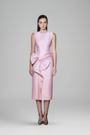 Bosen Sheath Twisted Taffeta Midi Dress for women, from White Plan, The Viet Concept 