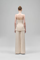 Veloria Peplum Spaghetti Strap Crepe Top for women, from Maison Des Copains, The Viet Concept 