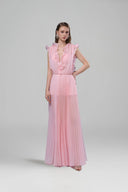 Valencia Pleated Chiffon Maxi Dress for women, from JOSEPHINE, The Viet Concept 