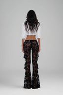 Black Bijou Lace Pants for women, from Huelley Rose, The Viet Concept