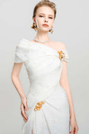 Celeste Crystal Detail Crepe Dress for women, from DO LONG, The Viet Concept 