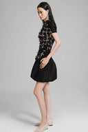 Black Laser Cut Tee for women, from Lecia, The Viet Concept 