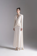 L'ALLÉE • Light Cream Vest Grace Evening Gown