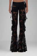 Black Bijou Lace Pants for women, from Huelley Rose, The Viet Concept