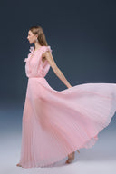 Valencia Pleated Chiffon Maxi Dress for women, from JOSEPHINE, The Viet Concept 