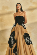 Celestia 3D Crystal Floral Off-Shoulder Evening Gown for women, from L'SCARLETT, The Viet Concept