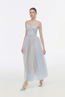 Claire Celestial Mesh Maxi Dress for women, from JOSEPHINE, The Viet Concept 