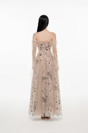 Luciene Artisanal Tulle Mesh Evening Dress for women, from JOSEPHINE, The Viet Concept 