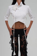 Black Bijou Lace Pants for women, from Huelley Rose, The Viet Concept