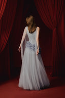 Lavish Asymmetric One-Shoulder Tulle Chiffon Evening Gown for women, from JOSEPHINE, The Viet Concept