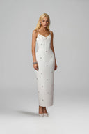 Studded Viscose Pencil Maxi Dress for women, from KEIRA TONG, The Viet Concept 