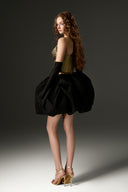 Noir Étoile Taffeta Bubble Mini Skirt for women, from IHF STUDIO, The Viet Concept