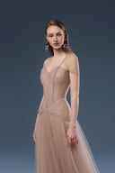Deliah Brown Tulle Evening Gown for women, from JOSEPHINE, The Viet Concept