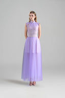 ROSEE de MATIN • Light Purple Tuller Smocking Midi Dress
