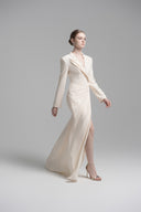 L'ALLÉE • Chic Draped Blazer Evening Dress