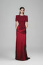 Plamol Sheath Round Neck Cotton Silk Floor Length Dress for women, from White Plan, teh Viet Concept 