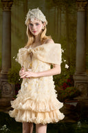 Élodie Couture Puff Sleeve Tiered Mini Dress for women, from MADDY HATES ROSE, The Viet Concept