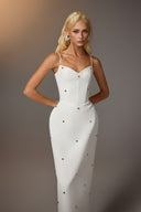 Studded Viscose Pencil Maxi Dress for women, from KEIRA TONG, The Viet Concept 