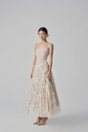 Octavia Crystal-Embellished Floral Lace Midi Dress for women, from 21SIX, The Viet Concept