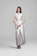 Augustus Crystal Trim Taffeta Two-Piece Set for women, from DANG PHONG DESIGNER, The Viet Concept