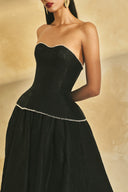 Opaline Crystal Embellished Evening Gown for women, from L'SCARLETT, The Viet Concept
